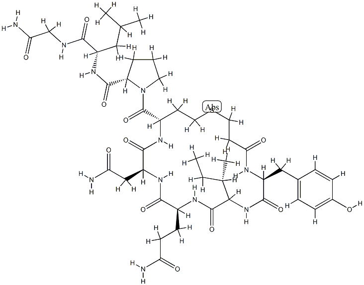 oxytocin, deamino-6-carba- Structure