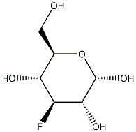 3-フルオロ-3-デオキシ-α-D-グルコピラノース 化学構造式
