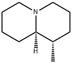 (1S,9aβ)-オクタヒドロ-1β-メチル-2H-キノリジン 化学構造式