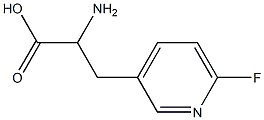 2-氨基-3-(6-氟吡啶-3-基)丙酸, 31140-74-6, 结构式