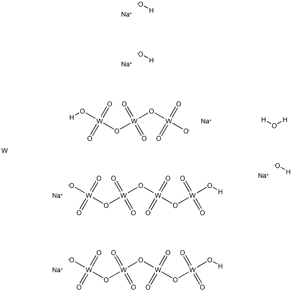 メタタングステン酸ナトリウム 水和物 化学構造式