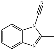 1H-Benzimidazole-1-carbonitrile,2-methyl-(9CI) Struktur