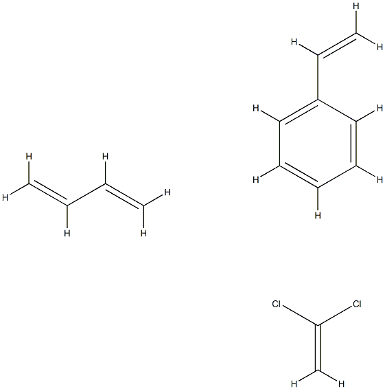 Benzene, ethenyl-, polymer with 1,3-butadiene and 1,1-dichloroethene 结构式
