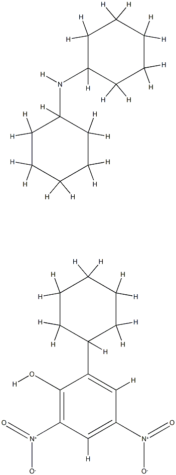 N-cyclohexylcyclohexanamine: 2-cyclohexyl-4,6-dinitro-phenol Structure