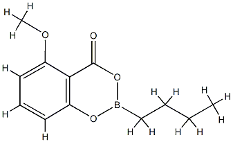 2-Butyl-5-methoxy-4H-1,3,2-benzodioxaborin-4-one Struktur