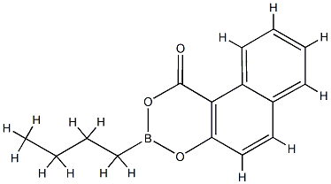 3-ブチル-1H-ナフト[2,1-d][1,3,2]ジオキサボリン-1-オン 化学構造式