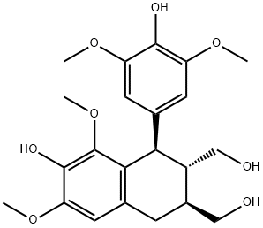 (-)-南烛木树脂酚, 31768-94-2, 结构式