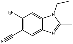 5-Benzimidazolecarbonitrile,6-amino-1-ethyl-2-methyl-(7CI,8CI) 结构式