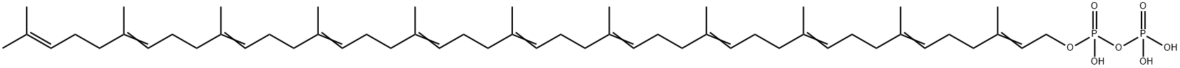 ウンデカプレニル二りん酸 化学構造式