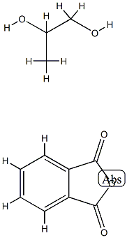 1,3-异苯并呋喃二酮与1,2-丙二醇的聚合物, 31976-47-3, 结构式
