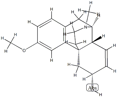 7,8-Didehydro-3-methoxy-17-methylmorphinan-6α-ol Structure