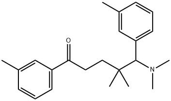 ω-(Dimethylamino)-3',γ,γ-trimethyl-ω-(m-tolyl)valerophenone Structure