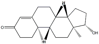 (8α)-17β-Hydroxyestr-4-en-3-one Structure