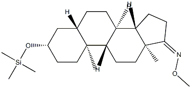 3β-(Trimethylsiloxy)-5α-androstan-17-one O-methyl oxime Struktur