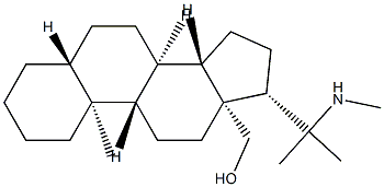 20-Methyl-20-methylamino-5α-pregnan-18-ol Structure