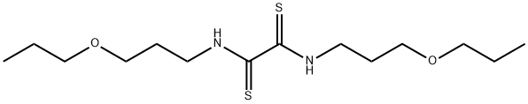 N,N'-Bis(3-methoxypropylamino)ethanebisthioamide 结构式