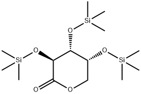 2-O,3-O,4-O-Tris(trimethylsilyl)-D-arabinoic acid δ-lactone Structure