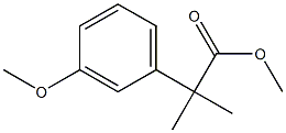 2-(3-甲氧基苯基)-2-甲基丙酸甲酯, 32454-33-4, 结构式