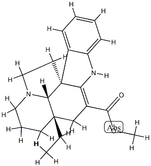 [5α,12β,19α,(-)]-2,3-ジデヒドロアスピドスペルミジン-3-カルボン酸メチル 化学構造式