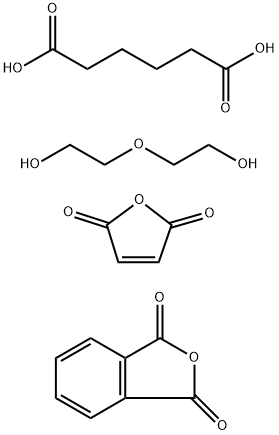 Hexanedioic acid, polymer with 2,5-furandione, 1,3-isobenzofurandione and 2,2-oxybisethanol Structure
