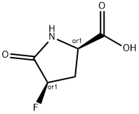 D-Proline, 4-fluoro-5-oxo-, (4R)-rel- (9CI) Struktur