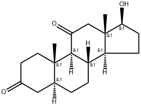 17β-Hydroxy-5α-androstane-3,11-dione Structure