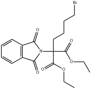 α-(4-Bromobutyl)-1,3-dioxo-2-isoindolinemalonic acid diethyl ester Structure