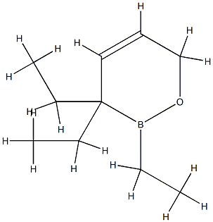 2,3,3-Triethyl-3,6-dihydro-2H-1,2-oxaborin Struktur