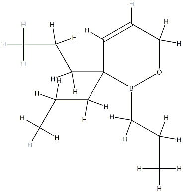 3,6-Dihydro-2,3,3-tripropyl-2H-1,2-oxaborin Structure