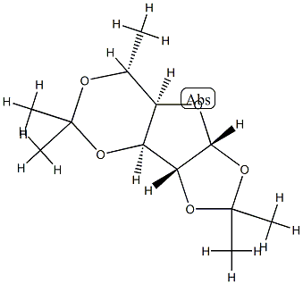 6-Deoxy-1-O,2-O:3-O,5-O-bis(isopropylidene)-α-D-glucofuranose Structure