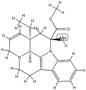 17,18-Didehydrovincamine Struktur