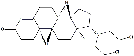 17β-[Bis(2-chloroethyl)amino]androst-4-en-3-one Struktur