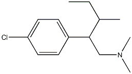 4-Chloro-β-(1-methylpropyl)-N,N-dimethylbenzeneethanamine Struktur