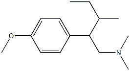 β-(sec-Butyl)-4-methoxy-N,N-dimethylbenzeneethanamine Struktur