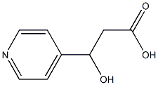 4-Pyridinepropanoicacid,-bta--hydroxy-(9CI) Structure
