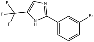 1H-IMidazole, 2-(3-broMophenyl)-5-(trifluoroMethyl)- 结构式
