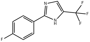 1H-IMidazole, 2-(4-fluorophenyl)-5-(trifluoroMethyl)-, 33469-12-4, 结构式