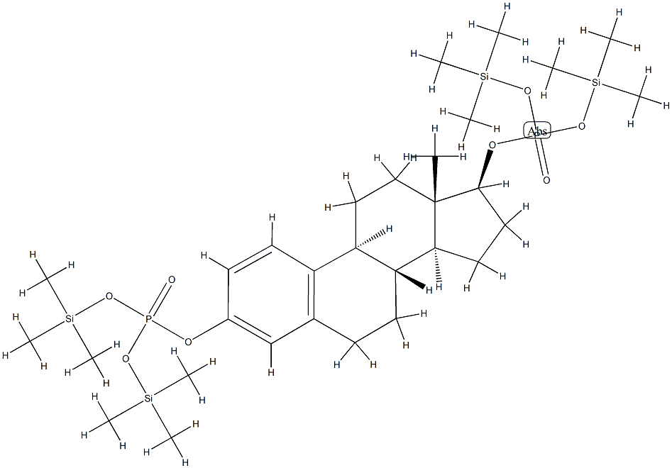 17β-Estradiol 3,17-bis[phosphoric acid bis(trimethylsilyl)] ester Structure