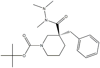 1,3-Piperidinedicarboxylic acid, 3-(phenylMethyl)-, 1-(1,1-diMethylethyl) ester, 3-(triMethylhydrazide),(3R)-