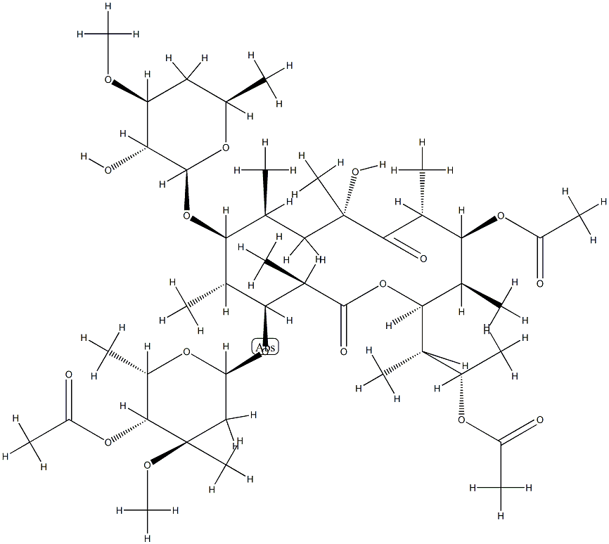 ランカマイシン15-アセタート 化学構造式