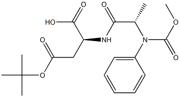 L-Aspartic acid, N-[(phenylMethoxy)carbonyl]-L-alanyl-, 24-(1,1-diMethylethyl) ester (9CI) Struktur
