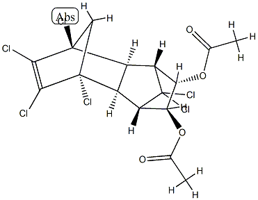 trans-4.5-Diacetoxy-4.5-dihydroaldrin 结构式