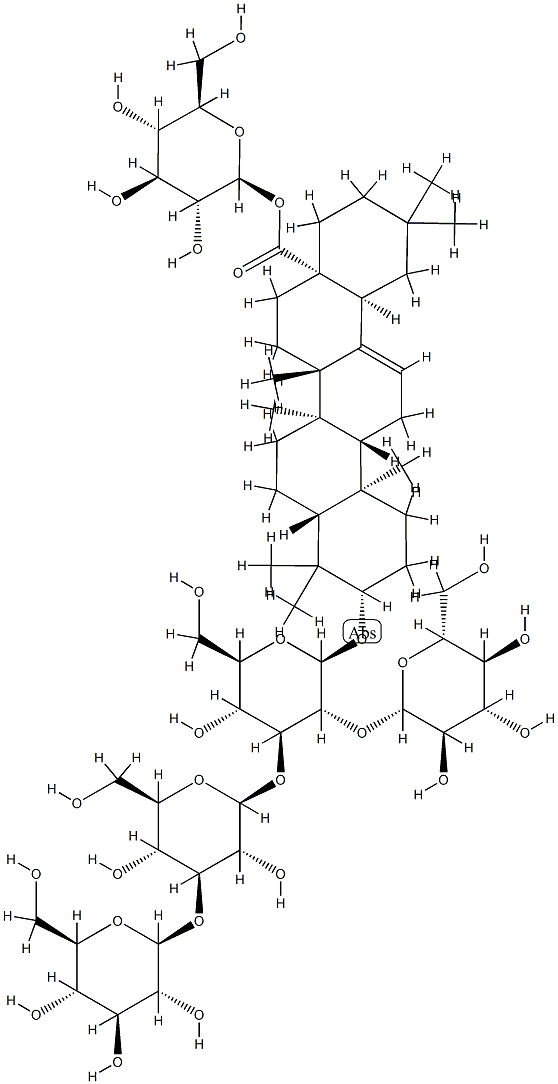 辽东楤木皂苷X, 344911-90-6, 结构式