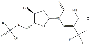 5-trifluoromethyl-2'-deoxyuridylic acid Struktur