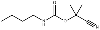 Carbamic acid, butyl-, ester with 2-methyllactonitrile (7CI,8CI) Structure