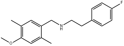 2-(4-fluorophenyl)-N-(4-methoxy-2,5-dimethylbenzyl)ethanamine Structure