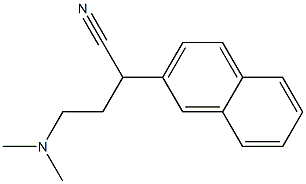 α-[2-(Dimethylamino)ethyl]-2-naphthaleneacetonitrile Structure
