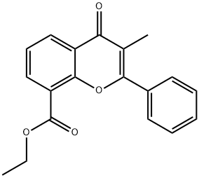 Flavoxate Related Compound C (20 mg) (3-Methylflavone-8-carboxylic acid ethyl ester) Struktur