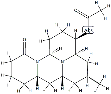 12-O-Acetyllycocernuine Struktur