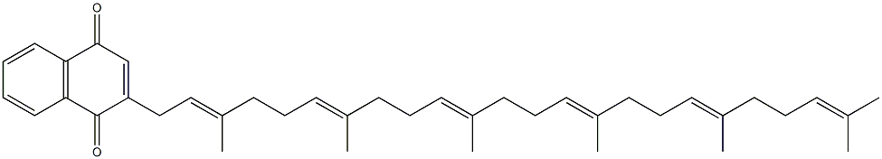 2-[(2E,6E,10E,14E,18E)-3,7,11,15,19,23-Hexamethyl-2,6,10,14,18,22-tetracosahexenyl]naphthalene-1,4-dione 结构式